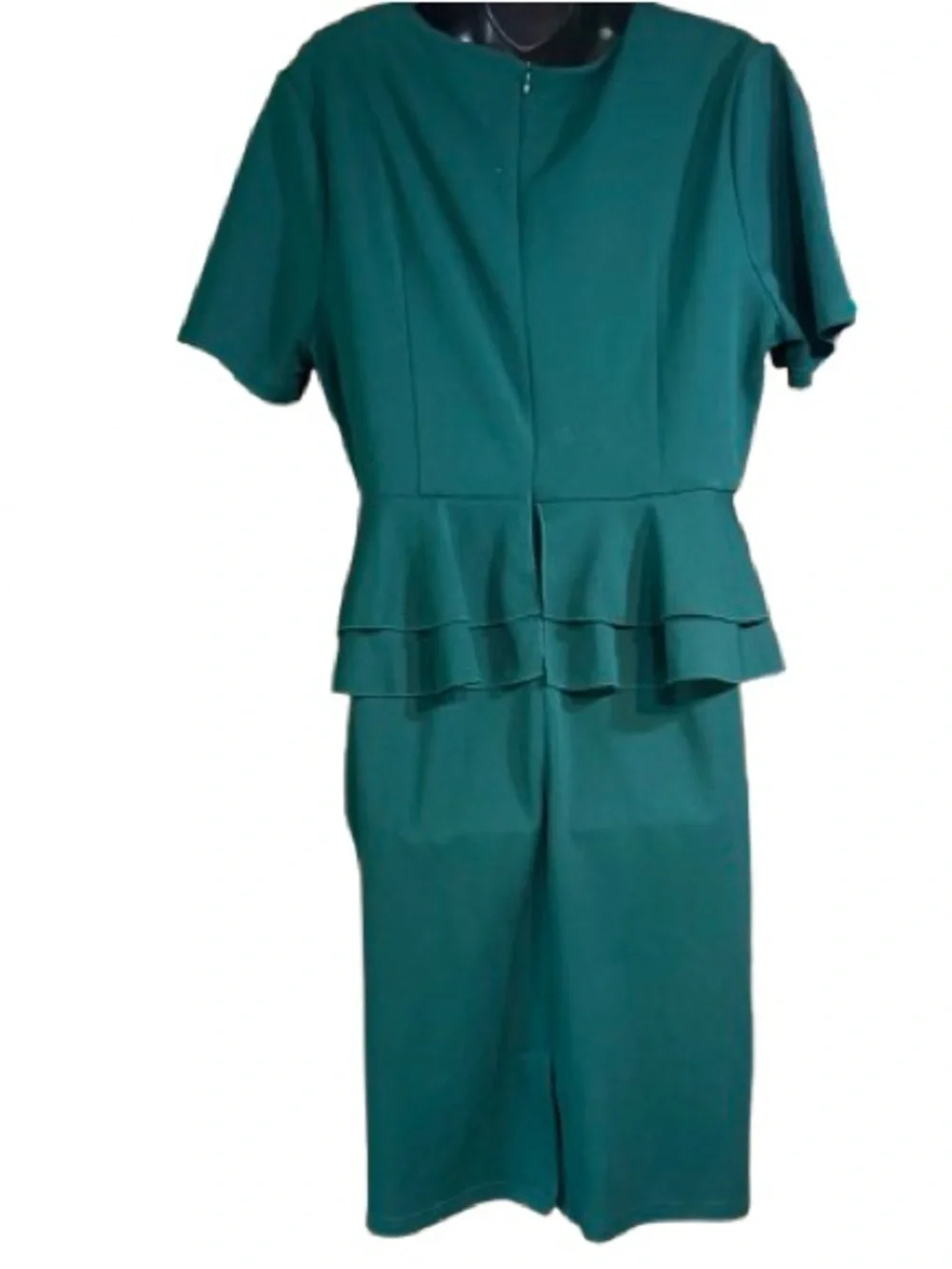 Aisize Reproduction Women's 1940s Vintage Square Peplum Bodycon Dress - Picture 8 of 14